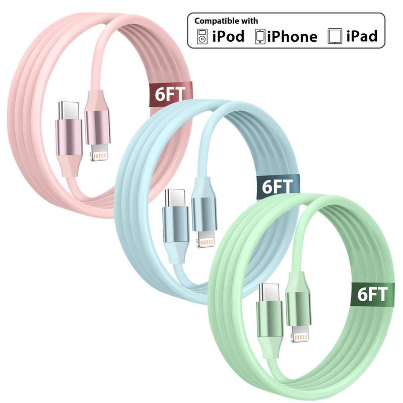 20W 6FT [MFi Certified] Type-C for Lightning Fast Charging Cable Compatible with Apple iPhone 14 13 12 11 Pro Max XR XS X 8 7 6 Plus SE iPad Mini