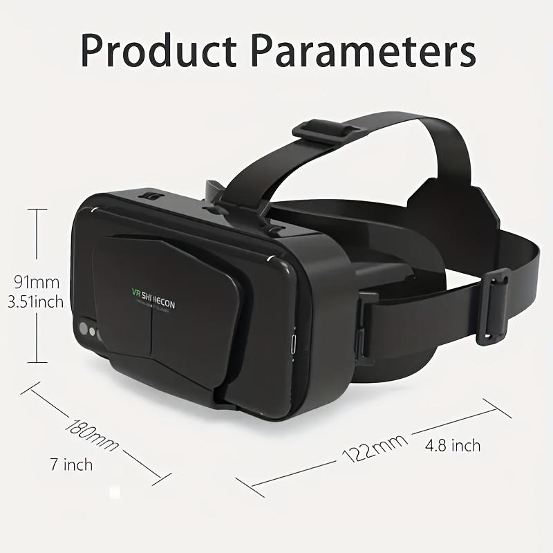 3DVR Smart Virtual Reality Headset VR Glasses Adjustable Lenses 3DVR Glasses Fits All Mobile Phones, Ideal For Watching TV, Movies And Videos, Supports Screens Up To 7.2 Inches