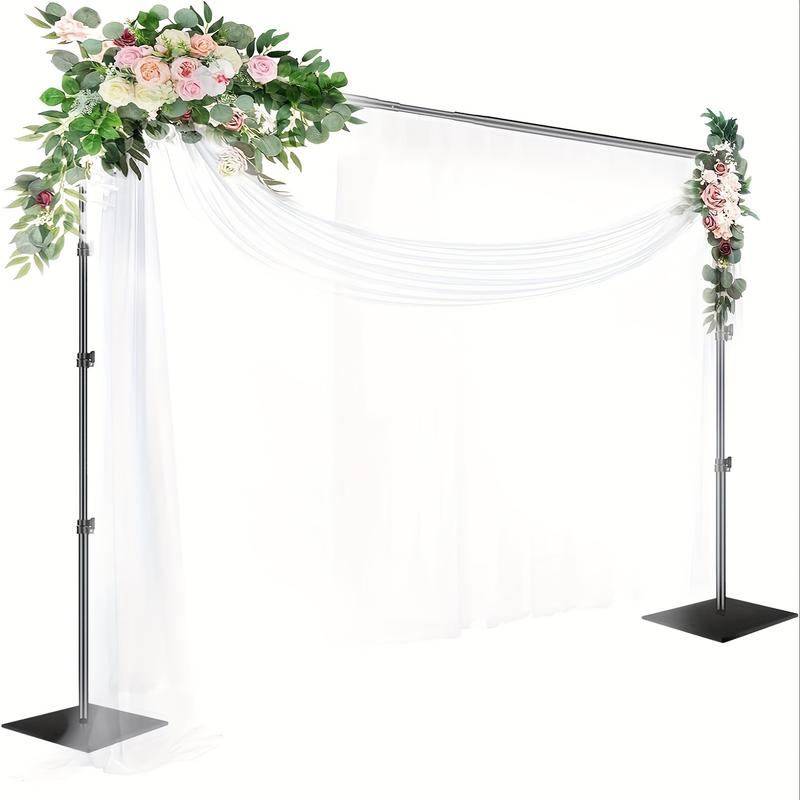 Heavy Duty Backdrop Stand 8.5x10ft (HxW) Adjustable Background Support System Kit With Steel Base For Photography