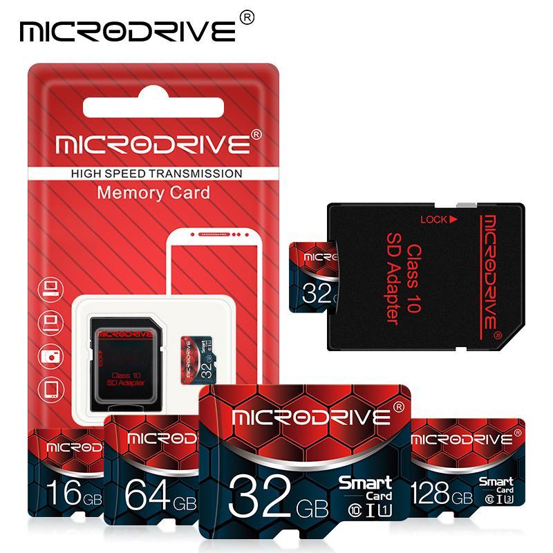 MICRODRIVE SD Card, Football Design 16GB 32GB 64GB 128GB Memory Card, Flash Card for SD Adapter