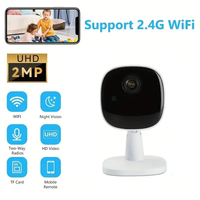 1 Piece 1080P FHD Wireless Surveillance Camera, Home Security Smart Camera, Full Color Night Vision, Two-Way Voice Call, Motion Detection, Built-in AP Hotspot, Mobile Phone Remote Application, suitable for Indoor and Outdoor Baby and Pet Monitoring