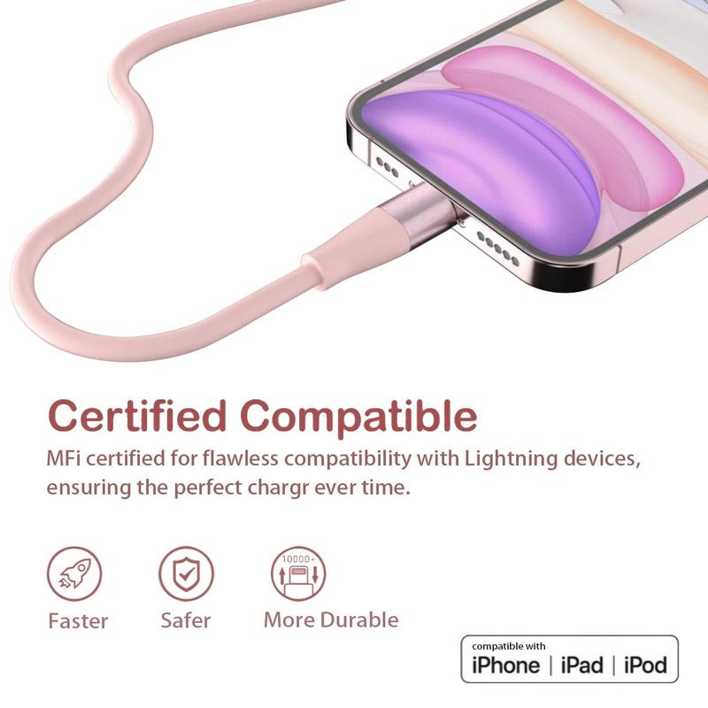 20W 6FT [MFi Certified] Type-C for Lightning Fast Charging Cable Compatible with Apple iPhone 14 13 12 11 Pro Max XR XS X 8 7 6 Plus SE iPad Mini