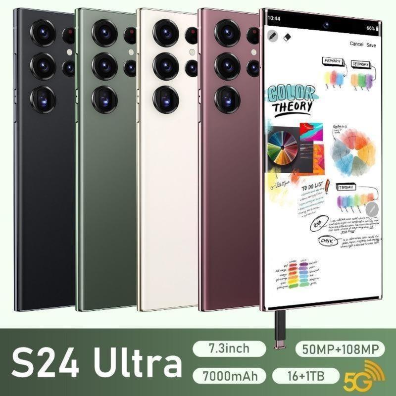 New Original C24 Ultra Smartphone Network 7.3inch 16GB+1TB Android Mobile Phones Unlocked 7000mAh 50MP+108MP 5G Cellphone NFC