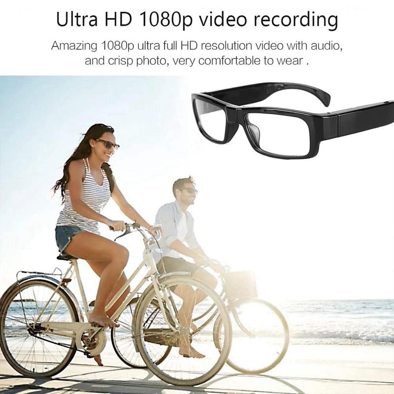 1080P HD Mini Camera Glasses Cycling Recording Glasses Camera Smart Glasses for Cycling, Outdoor, Fishing, Police, Travelling