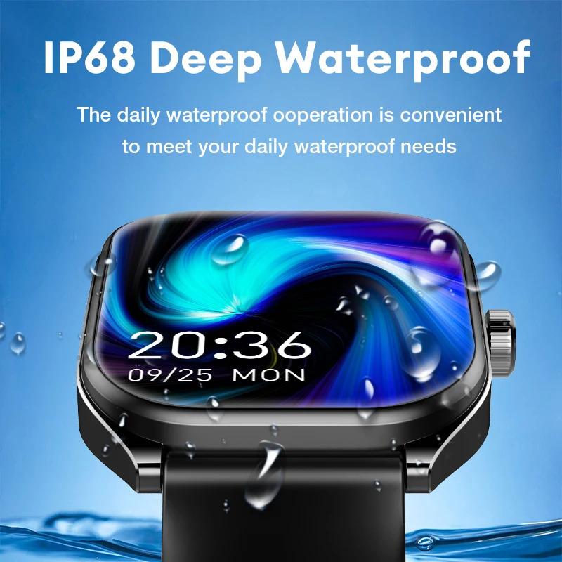 Aolon smart watch 2.01 ''AMOLED curved screen IP68 waterproof Bluetooth 5.3 call AI vioce assistant fitness smartwatch for men