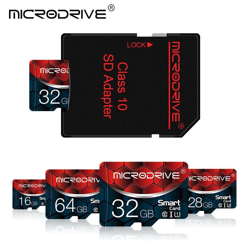 MICRODRIVE SD Card, Football Design 16GB 32GB 64GB 128GB Memory Card, Flash Card for SD Adapter