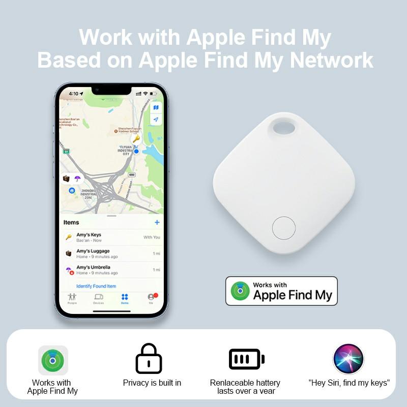 RSH SmartTrack Link (White, 1-Pack), Android not Supported, Works with Apple Find My (iOS only), Key Finder, Bluetooth Tracker for Earbuds and Luggage, Phone Finder, Water Resistant； Gps