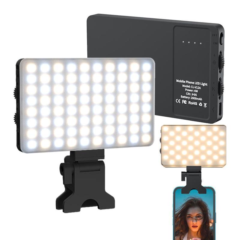 Portable Selfie Light, USB Rechargeable LED Light, Smartphone Tablet Fill Light, Phone Camera Lighting for Face Makeup Live Streaming, Selfie Accessories