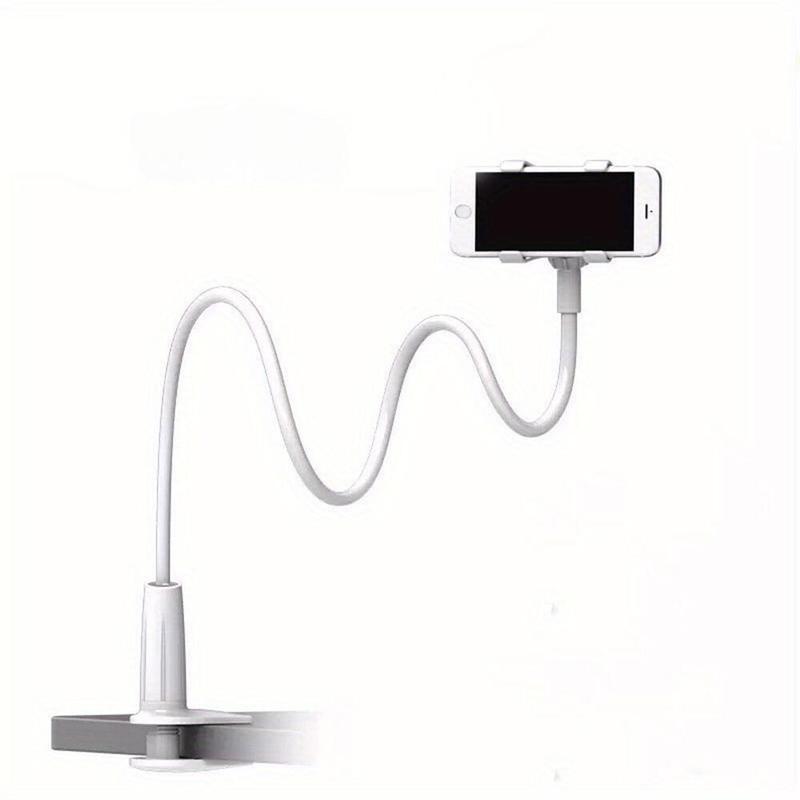 Gooseneck Phone Tablet Holder, Flexible Arm 360 Adjustable Clamp Clip, Overhead Cell Phone Mount Stand, Bedside Hanging Rack For Bed, Desk