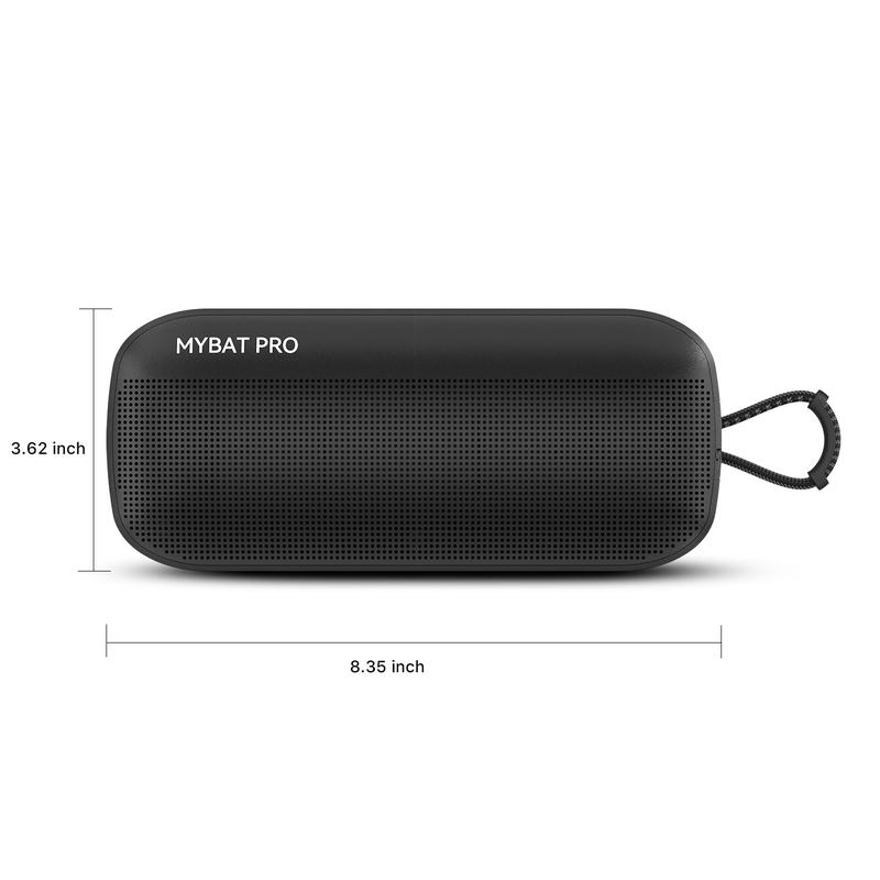 MyBat Pro BoomBot Bluetooth Speaker - IPX5 Water-Resistant, Compact, Wireless Music & Calls, Microphone, TWS Dual Connection, Portable & Lightweight