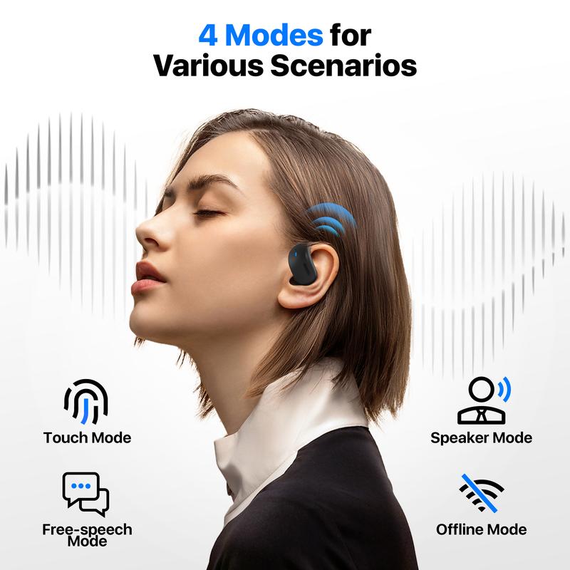 AI Smart Translation Earbuds – Supports 144 Languages, AI Q&A & High-Quality Sound, Essential for Business Trips & Global Travel Whether for business or leisure travel, comfortable wear, smooth translation, and seamless communication