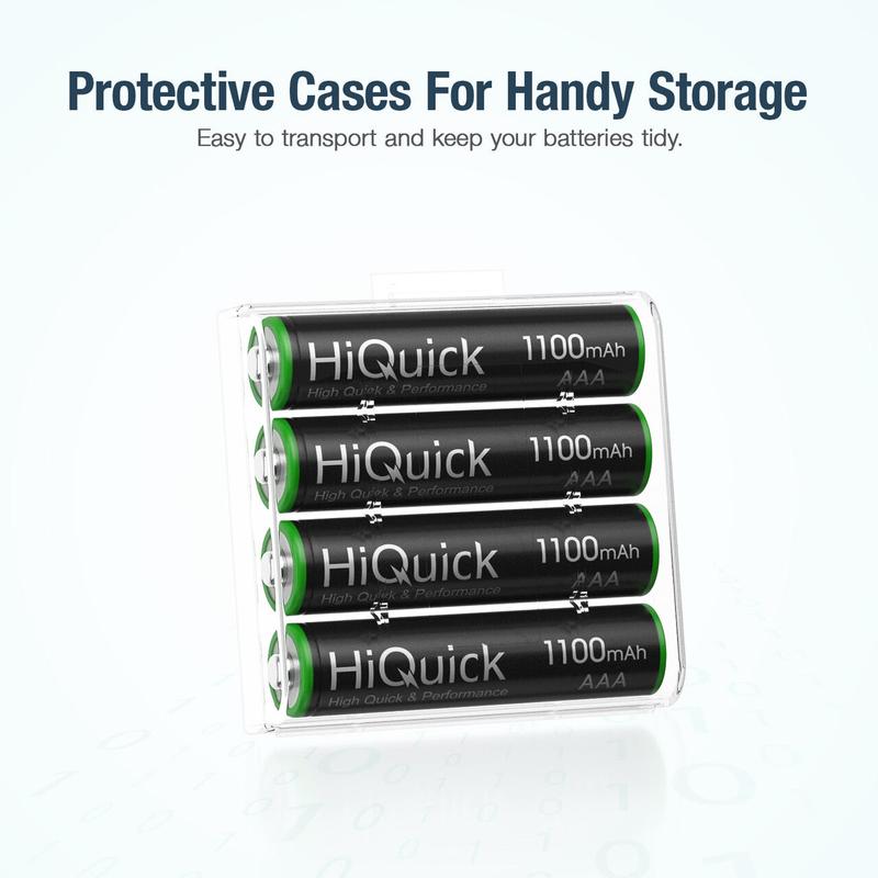 HiQuick AAA Rechargeable Batteries 1100mAh 1.2V Accessories Devices