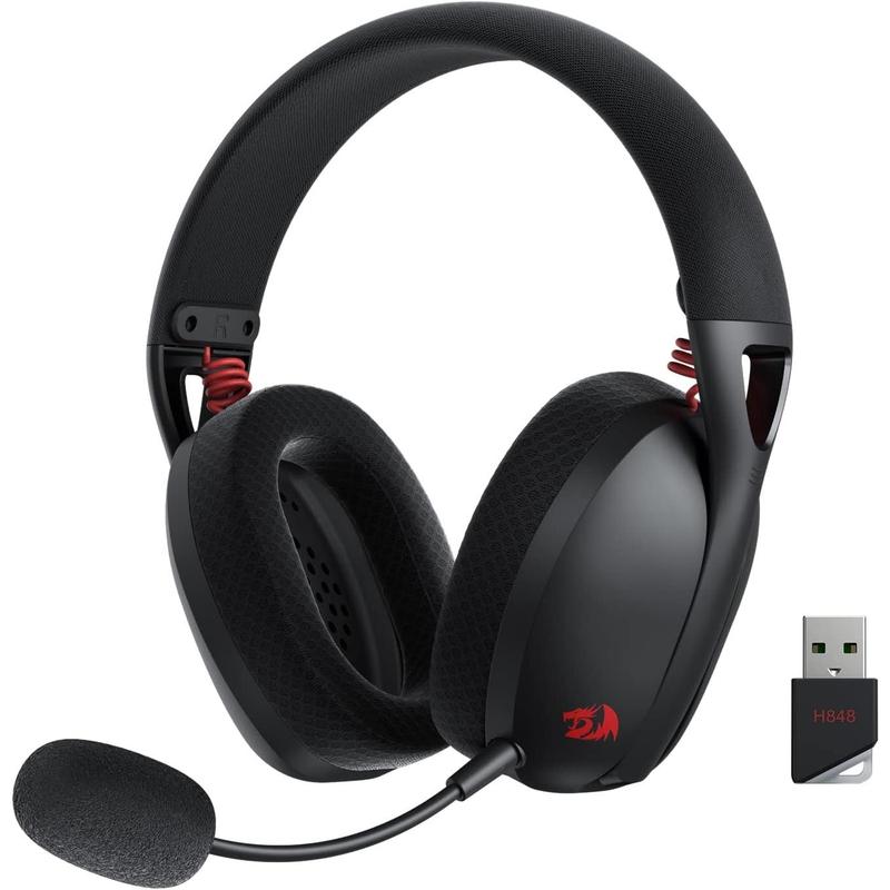 Redragon H848 BT Wireless Gaming Headset - Lightweight - 7.1 Surround Sound - 40MM Drivers - Detachable Microphone - Multi Platforms for PC, PS5 4 3, Switch, Mobile