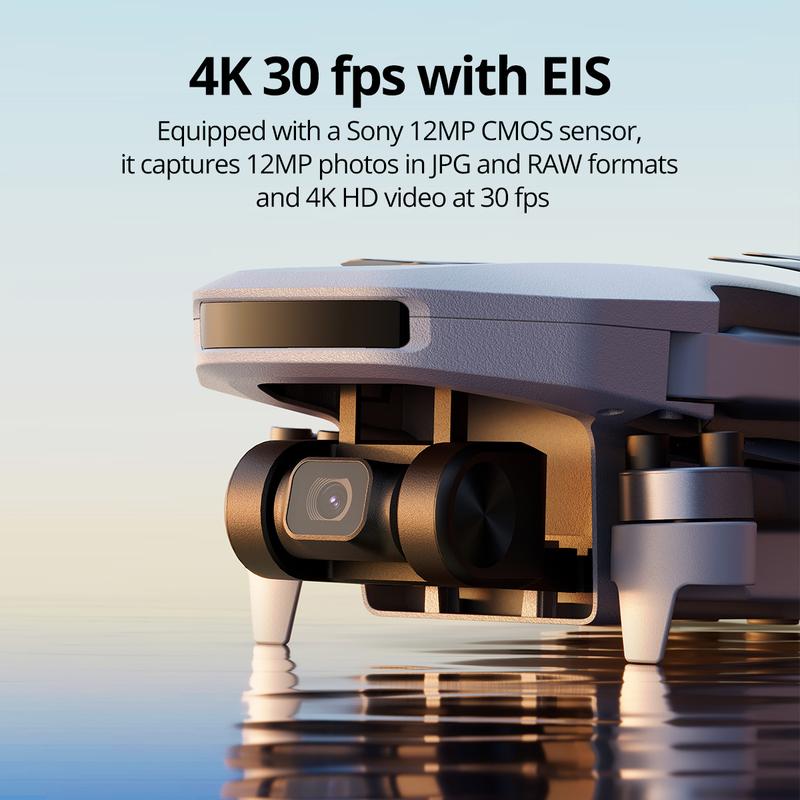 Potensic ATOM SE Sub 250g Foldable GPS Drone with 4K HD EIS Camera, 62 Mins Flight, 4KM FPV Transmission, Brushless Motor, Max Speed 16m s, Auto Return, Lightweight and Folding Drone for Adults, Beginner