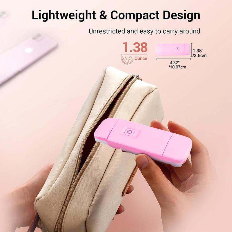 USB Rechargeable Book Light, Flexible Design, Brightness Adjustable LED Clip on Portable Bookmark Light for Reading in Bed, Car, Indoor Lighting