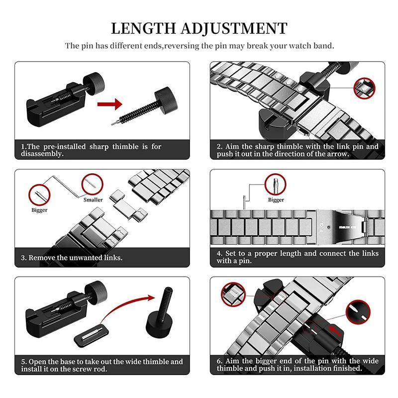 Watch Band, 1 Count Adjustable Length Replacement Straps with Anti-dropping Damping Strip, Smart Watch Bands Compatible with Ultra SE 8 7 6 5 4 3 2 1 Series