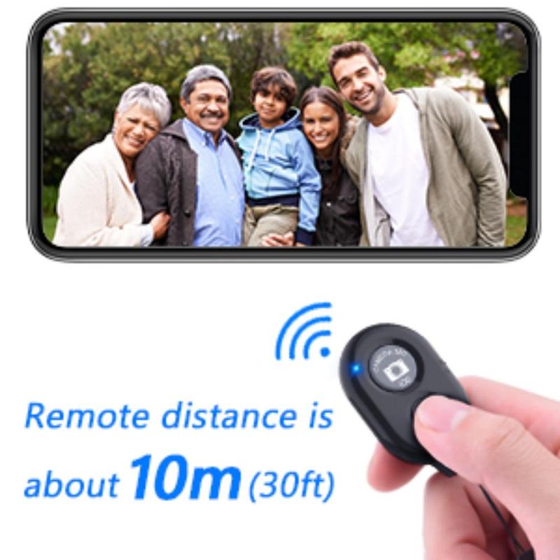 Wireless Remote Shutter for Phone, 1 Count Long-Distance BT Wireless Controller, Portable Mini Cellphone Selfie Controller, Remote Control Button For IOS & Android Smartphones, Selfie Accessories