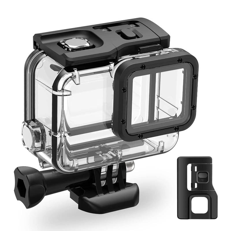 Waterproof Case with Mount & Thumbscrew for GoPro 7 6 5, Clear Waterproof Case with Lanyard & Clip, Camera Accessories for Outdoor Sports