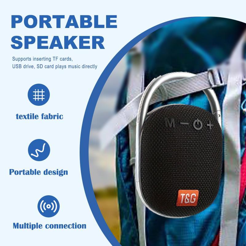 T&G Wireless Speaker, Portable Lightweight Mini Speaker, Rechargeable Outdoor Camping Speaker, SD TF Card Support Travel Speaker with Handle