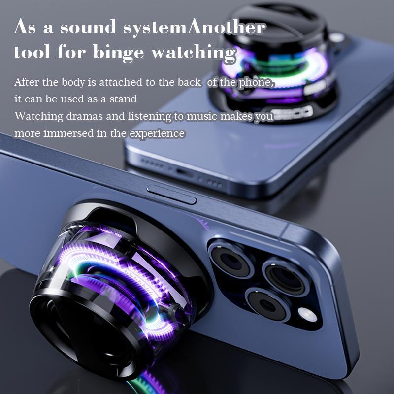 Portable Wireless Speaker, USB Rechargeable Bluetooth-compatible Speaker with LED Light, Mini Speaker for Home, Outdoor, Camping