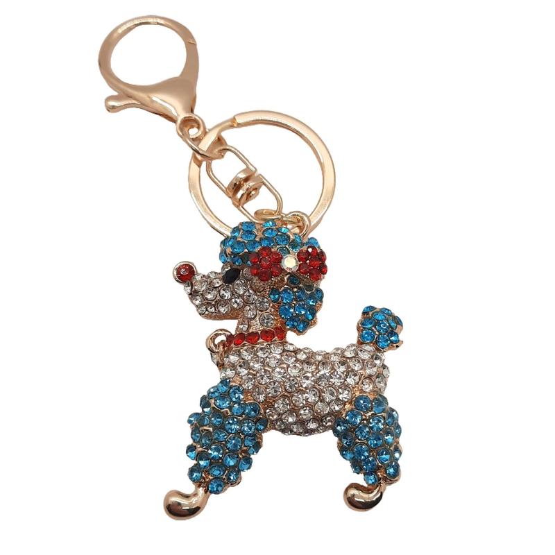 Paris the Poodle Glitzy Drop Phone Charm for Bags, Keys, Purses and Tumblers