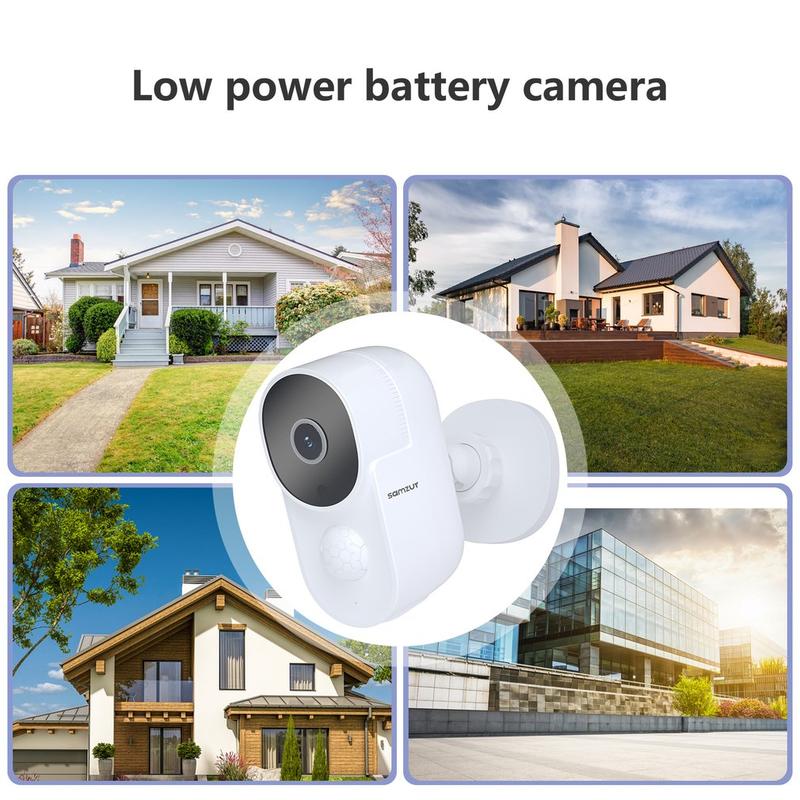 IP65 Waterproof 120° Field Of View Low-power Battery Camera 1full HD Battery Network Camera FHD1080P IP Camera Card Digital Security Rechargeable