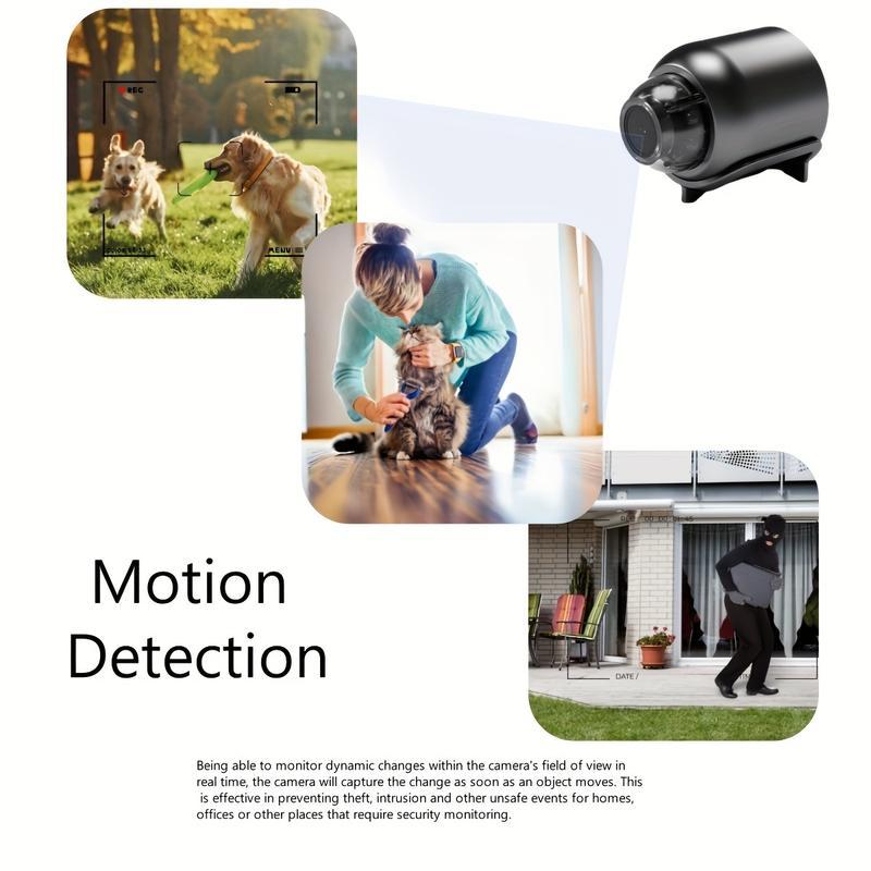 1 Pieces of HD Mini Night Vision Wireless Camera, indoor mini camera cctv- Portable Recorder with Wi-Fi,APP Remote Control,1080P Image Quality, Easy Installation, and Real-time Monitoring for Smart Home Security camera, security cameras for home