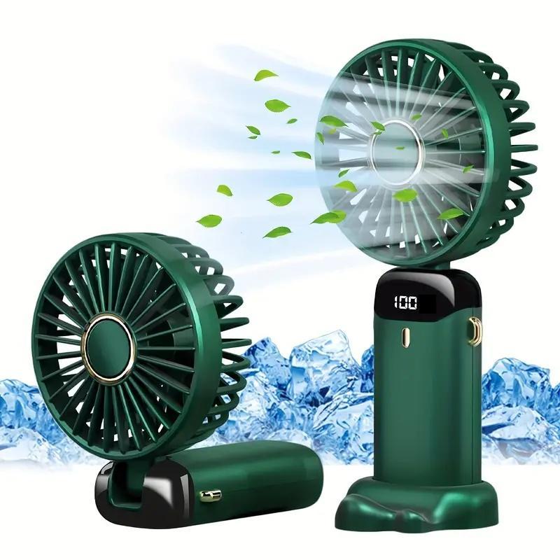 Portable Handheld Fan, USB Rechargeable Cooling Fan, Adjustable Fan for Home Office School Travel, Room Accessories