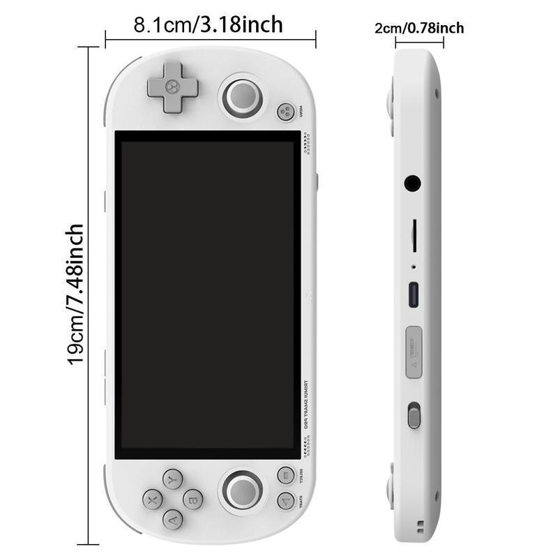 TRIMUI Smart Pro Handheld Game Console, Rechargeable 4.96 Inch IPS Screen Game Console, A133P Processor Game Console with 1280*720 Resolution