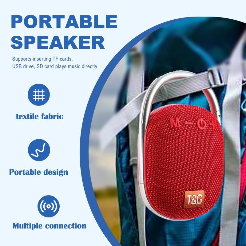 T&G Wireless Speaker, Portable Lightweight Mini Speaker, Rechargeable Outdoor Camping Speaker, SD TF Card Support Travel Speaker with Handle