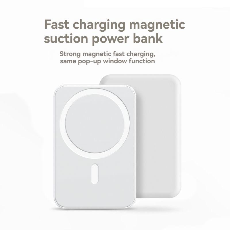 15W PD Fast Charging Magnetic Charger for iPhone Fast Charging External Battery Ultra Lightweight and Thin Charger Chargeable Wireless