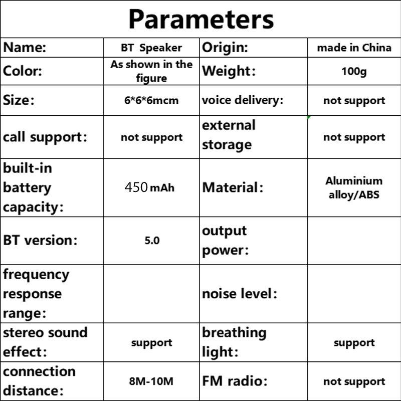 Portable Wireless Speaker, Rechargeable Magnetic Mini Speaker, Wireless Bluetooth-compatible Speaker, Portable Speaker for Home, Outdoor, Bathroom