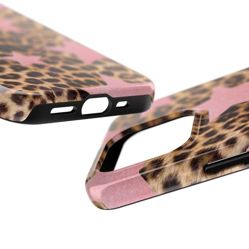 PINK GLITTER LEOPARD iPhone Case for iphone 15 14 13 12 11 X , pro max , plus , mini