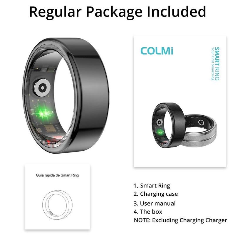 COLMI R02 Smart Ring, 1 Count IP68 Waterproof Fitness Tracker Ring, Multifunctional Sports Ring for Men & Women, Gift for Couples, Wearable Devices