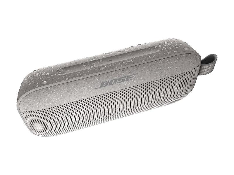 Bose SoundLink Flex Bluetooth Waterproof Portable Speaker (865983-0500)- White Smoke Audio