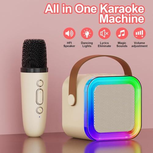 2 Wireless Microphones with Mini Karaoke Machine for Kids Adults,Portable Bluetooth Speaker, 2 Wireless Microphones with Fun Voice Changing Function-Toys for 5 6 7 8 9 10 Year Old Girl Boys Birthday Gifts Ideas,2024 christmasa ornament