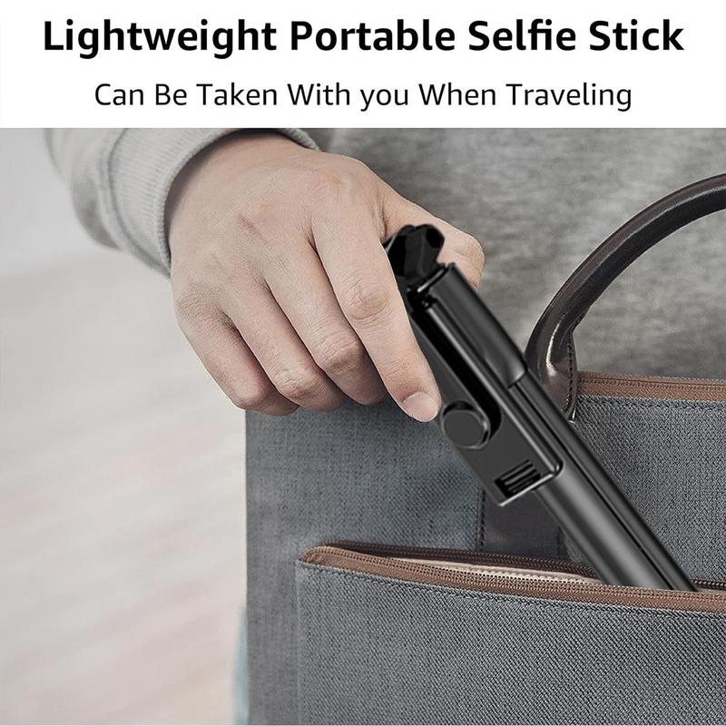 Portable Selfie Stick, 360-Degree Rotatable Phone Holder, Handheld Selfie Stick, Mobile Phone Accessories for Live Streaming, Vlogging, Travel