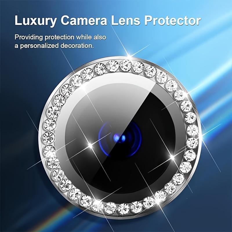 Phone Lens Protector Film, Ring Protective Lens Film, Mobile Phone Accessories Compatible with iPhone 11 12 13 14 15 Pro Max