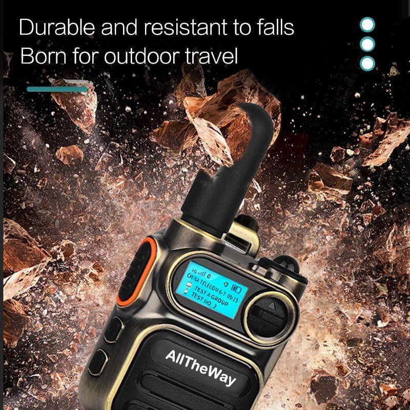 M11 Global walkie talkie Unlimited Range 2 Way Radio 10000 Mile Walkie Talkie for Family Hiking Audio communication Durable Portable Aluminum Charging