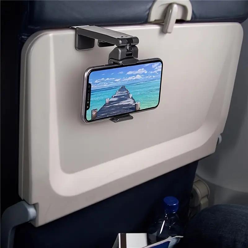 Portable Airplane Phone Holder, Foldable & Rotatable Airplane Phone Mount, Travel Phone Holder, Universal Phone Accessories for Home Office Travel Use