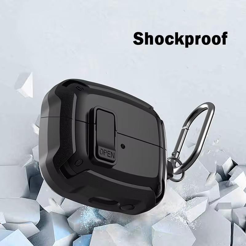 Shockproof Earphone Case with Keychain, 1 Count Earphone Protective Cover, Earphone Protector for Samsung Galaxy Buds 3 Pro