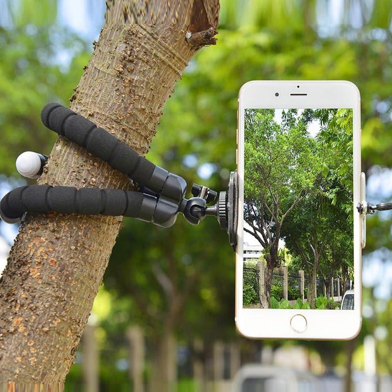 Mini Tripod, Octopus Design Mini Tripod Stand, Smartphone Tripod Stand, Mobile Phone Holder Clip, Phone Accessories