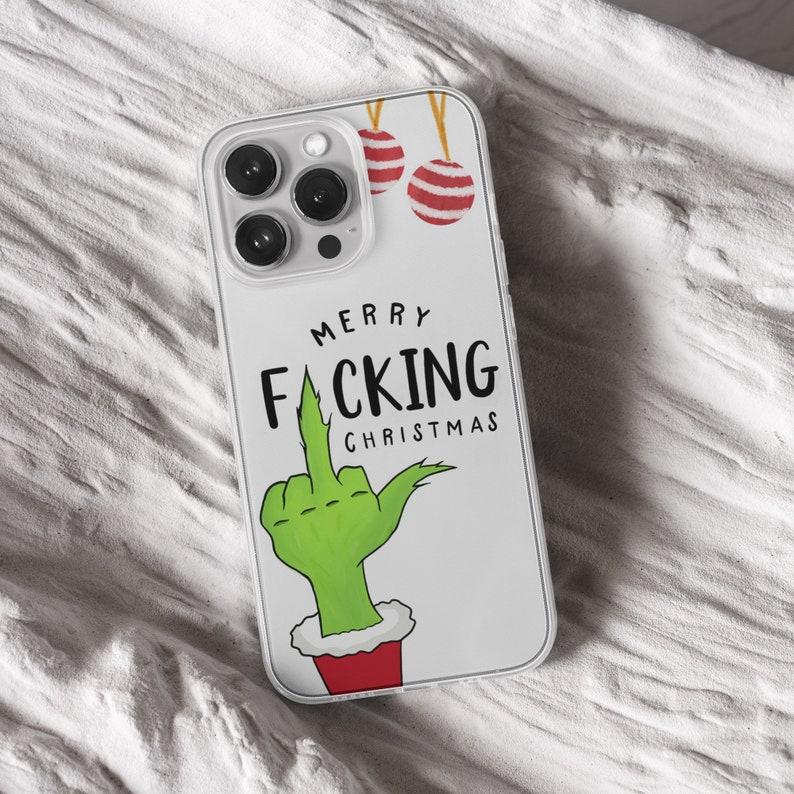 Funny Grinch Christmas Phone Case - Xmas Winter Compatible with iPhone X, 11, 12, 13, 14, 15, 16 & more – check our available sizes.