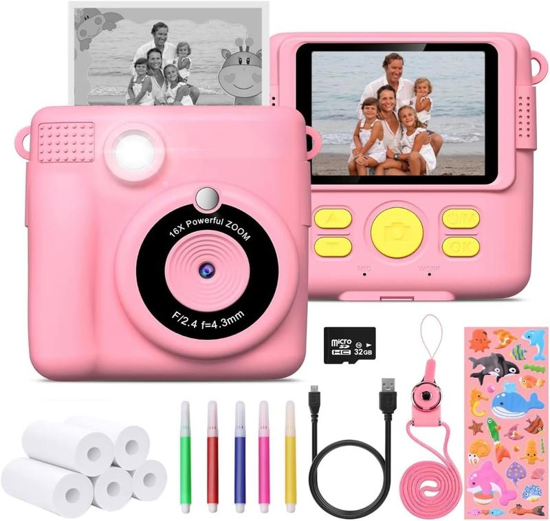 Instant Print Camera for Kids - 2.4