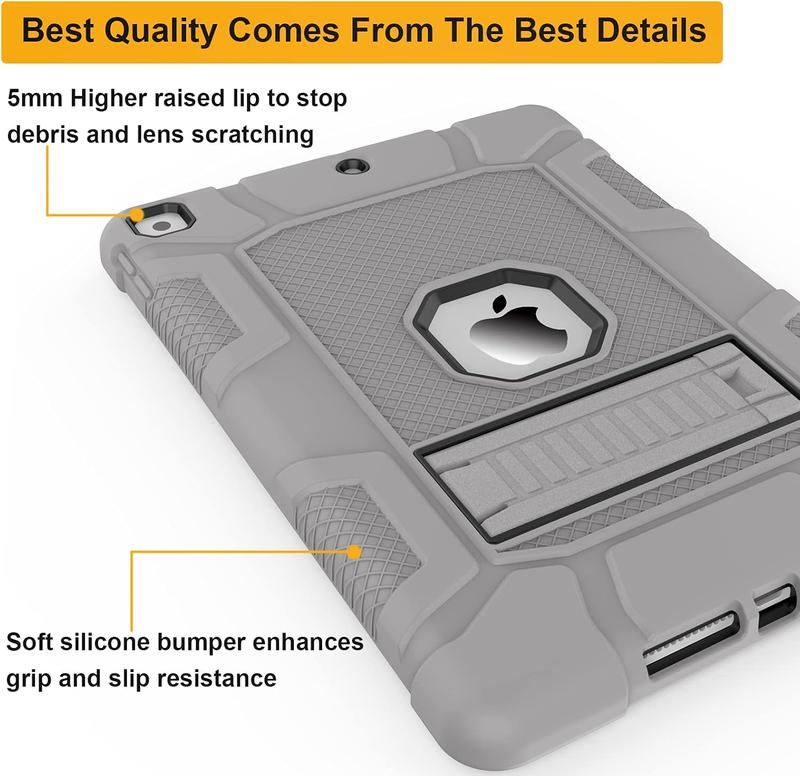 Heavy Duty Case for iPad 9th Generation, iPad 8th Generation,iPad 7th Generation  - Shockproof Rugged Protective Armor Case iPad 10.2