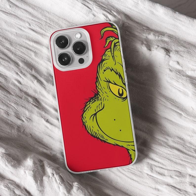 Funny Grinch Christmas Phone Case - Xmas Winter Compatible with iPhone X, 11, 12, 13, 14, 15, 16 & more – check our available sizes.