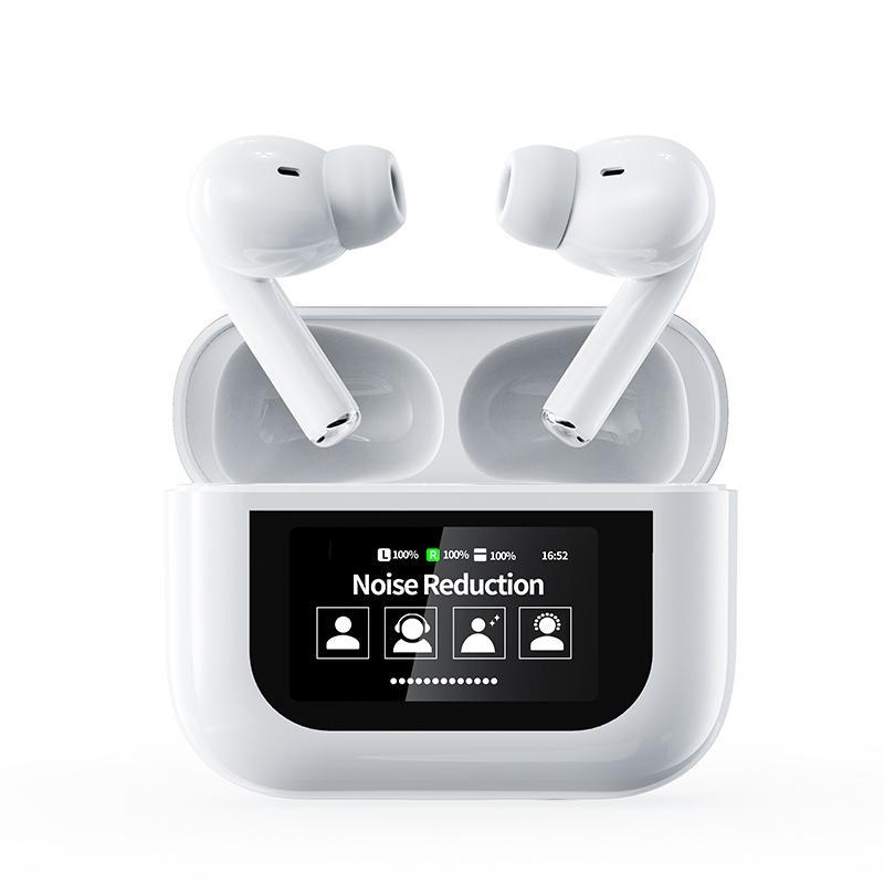 in-ear Design Wireless Earphone, Touch Screen Digital Display Earphone with Charging Case, Headphone for Gaming & Sports