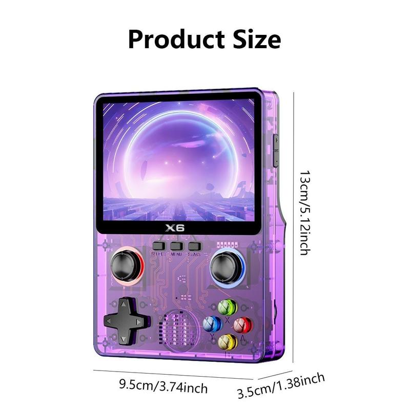 Retro Game Console with 32G Built-in 10000+ Games, 3.5 inch IPS OCA Full Fit Color Screen Handheld Game Console, Portable Gaming Console, Game Peripherals