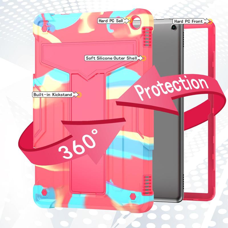 For  Fire HD 10 2023 2021 Tablet Heavy Duty Hybrid Case with Kickstand Cover