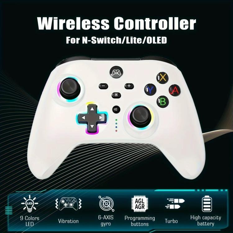 Wireless Controller for Xbox OneController,2.4GHz Xbox One ControllerWireless with 8 Color RGB Light Programmable 800mAhBattery,Compatible with XboxOne,Xbox One S X,Xbox One Series X  S